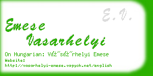 emese vasarhelyi business card